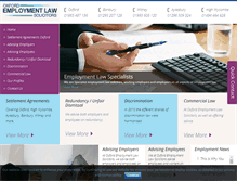 Tablet Screenshot of oxford-employment-law.co.uk